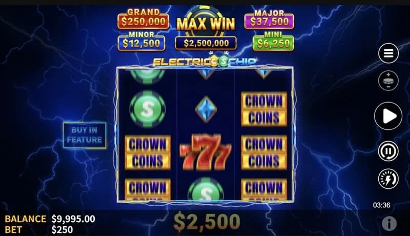 Electric Chip – Hold and Spin sākums ar Collector Coin uz otrā ruļļa